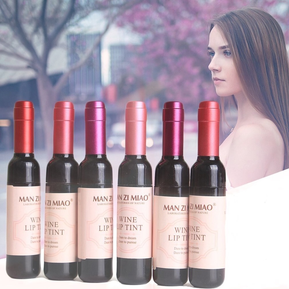 No alcohol, WINE WATERPROOF LIPSTICK KIT [PACK OF 6]